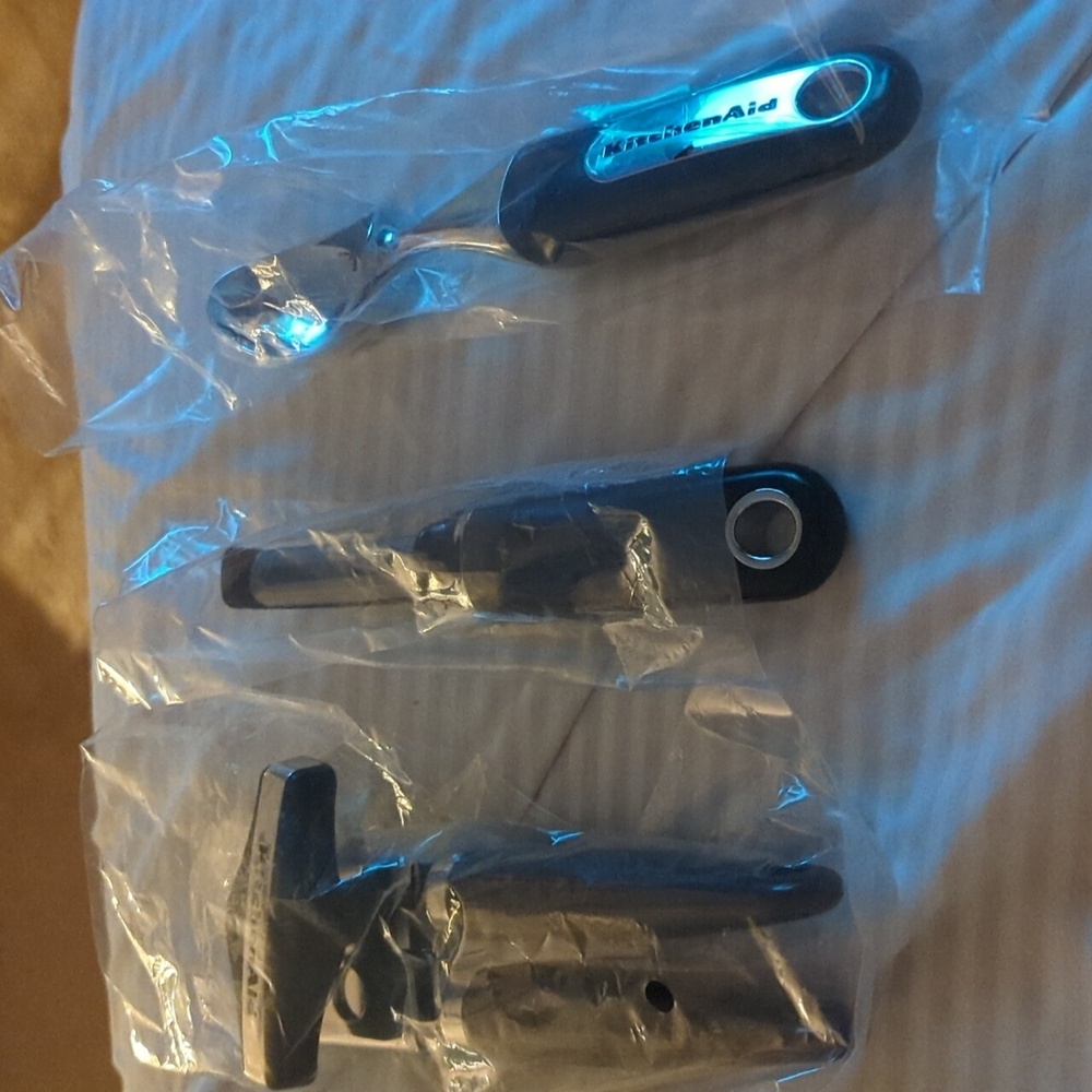 Kitchen Aid. Can Opener. Ice Cream Scoop & Potato Peeler. All  KITCHEN AID ITEMS